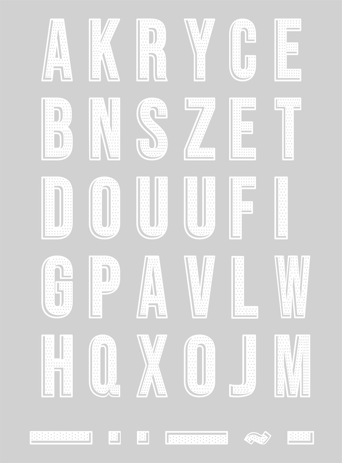 Abecedarios blanco actual